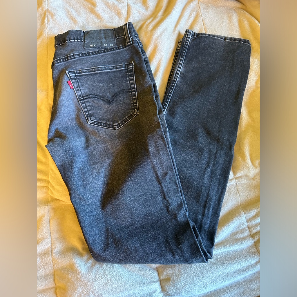 Levi Strauss Size 32 W 36 L Dark Grey